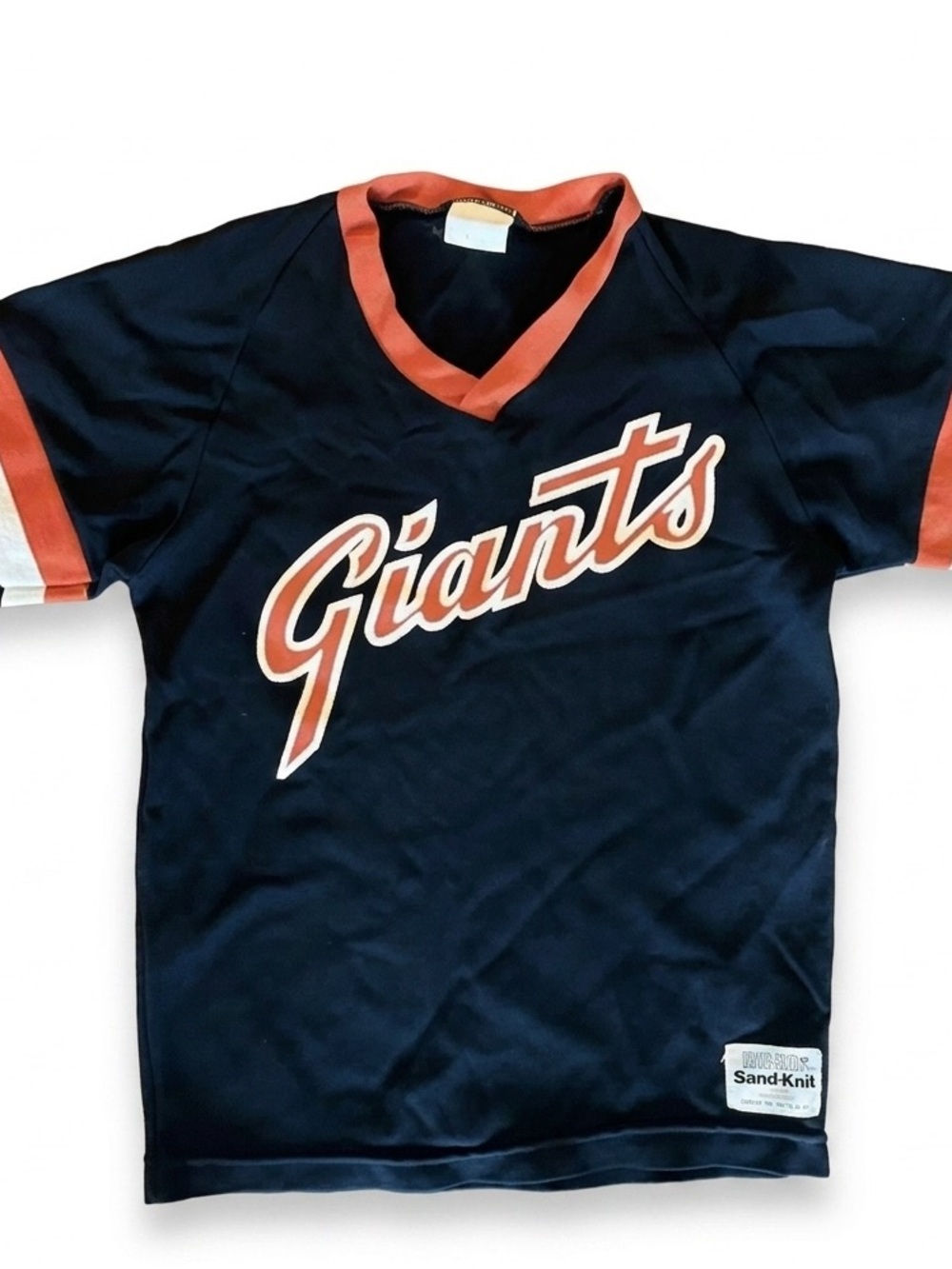 RARE Vintage 80s MLB Sand Knit San Francisco Giants Pullover Jersey Sz M Youth